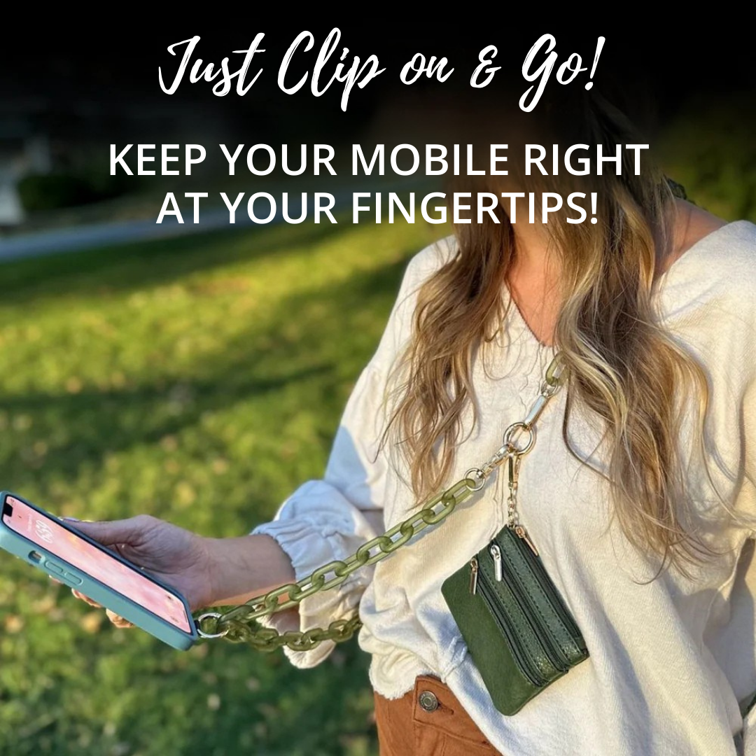 Clip & Go Mobile Strap (+ Pouch) - Ice Chain