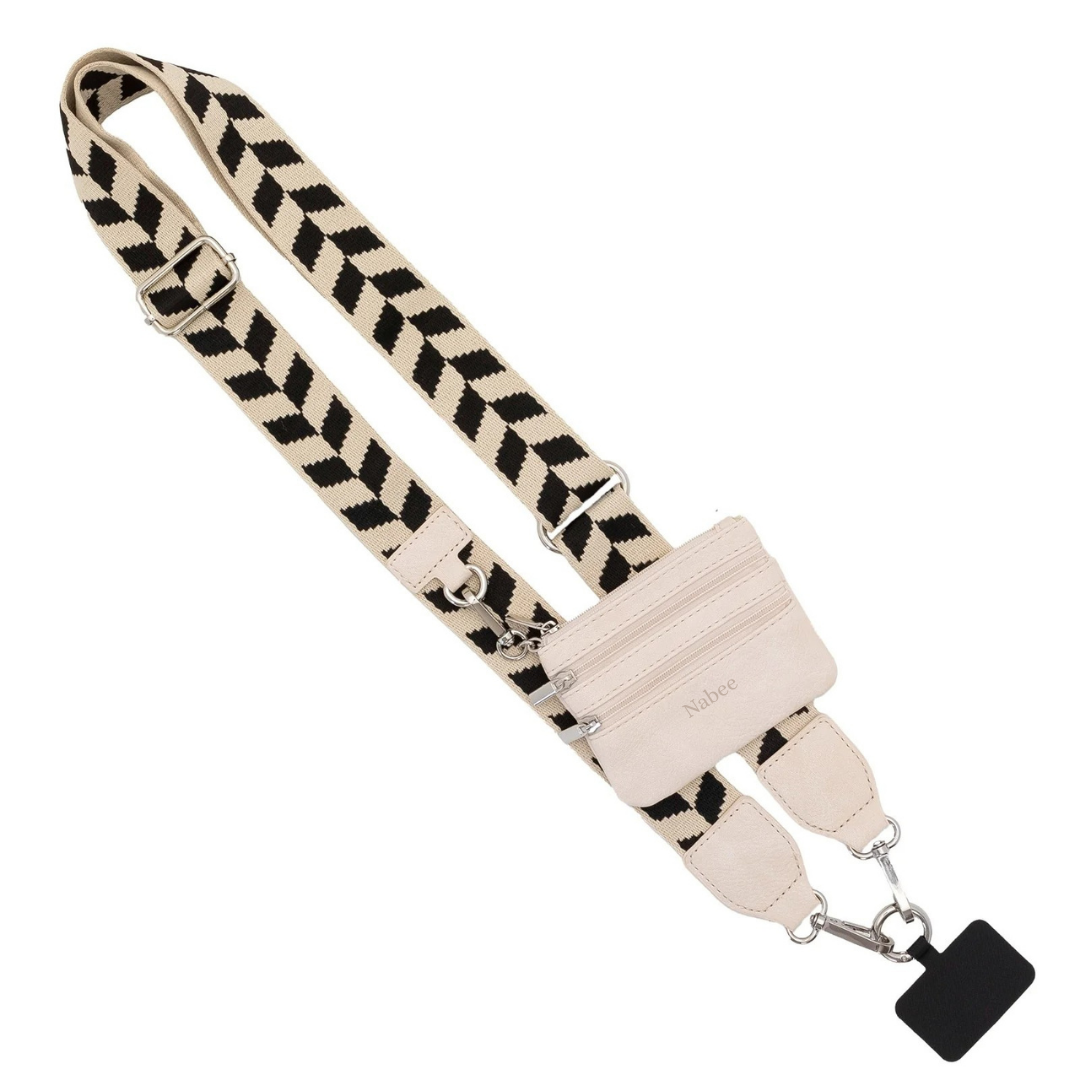 Clip & Go Mobile Strap (+ Pouch) - Chevron