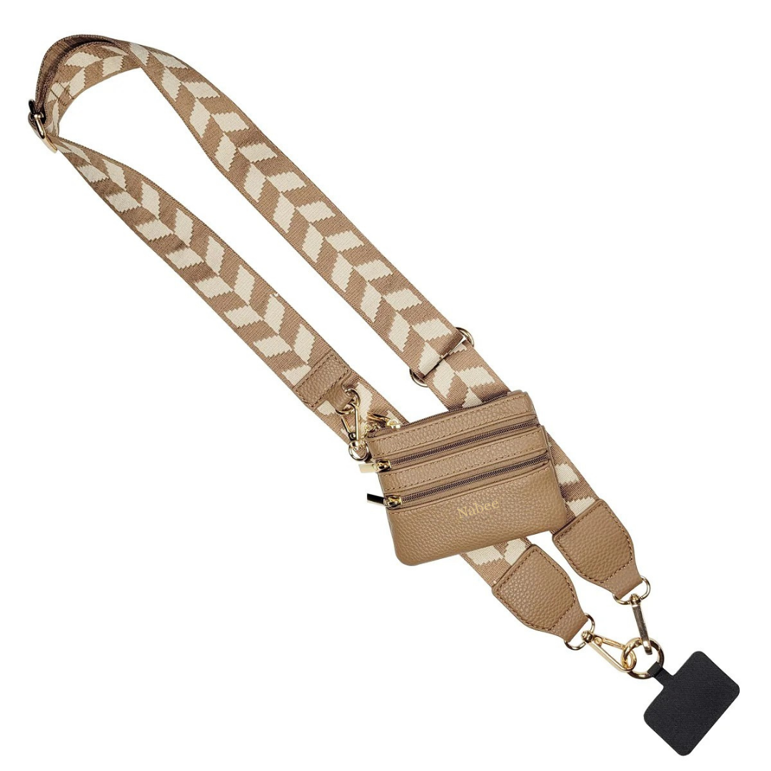 Clip & Go Mobile Strap (+ Pouch) - Chevron