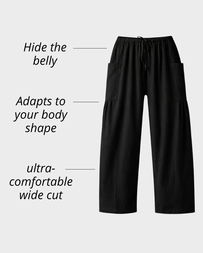 Women’s wide-leg linen trousers