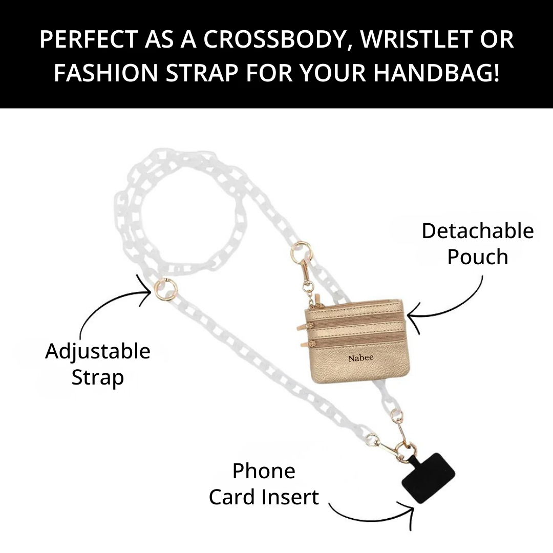 Clip & Go Mobile Strap (+ Pouch) - Ice Chain